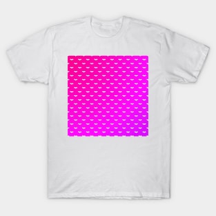 White Tiny Bats Pink T-Shirt